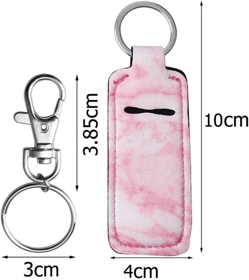 3 Pcs Chapsticks Holder Keychain for Lipstick