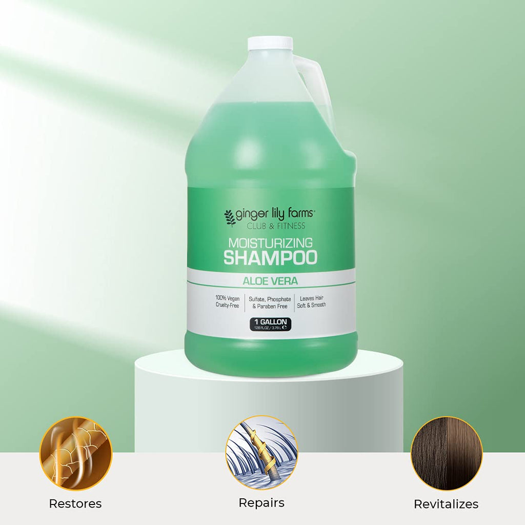 Club & Fitness Shampoo, 128Oz, Aloe Vera
