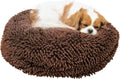 Soggy Doggy Super Snoozer round Dog Bed, Dark Chocolate, Medium 24"X24"X6"