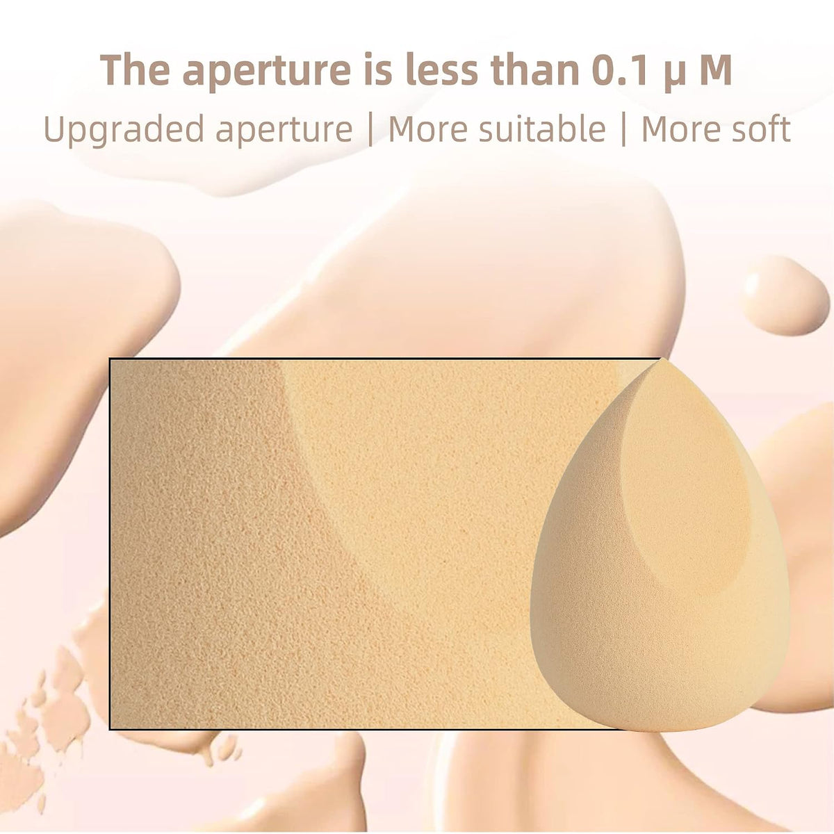 COSTICA Makeup Sponge, 4 Pcs Beauty Blender for Foundation Blending Sponge, Multi-Colored Makeup Blender with Storage Box, Flawless for Liquid Cream and Powder