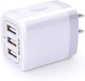 USB Charger Cube Wall Charger Plug  3.1A 3 Muti Port USB Adapter Plug