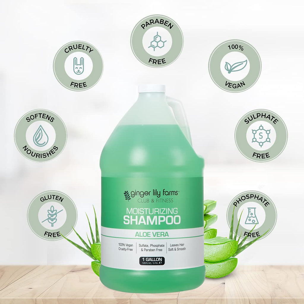Club & Fitness Shampoo, 128Oz, Aloe Vera