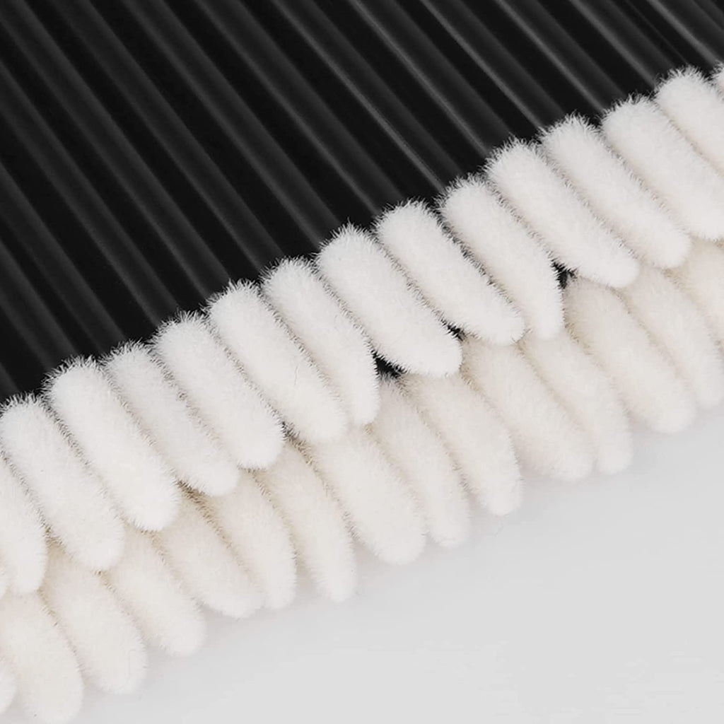 500PCS Disposable Lint Free Lip Wands Applicators, Black